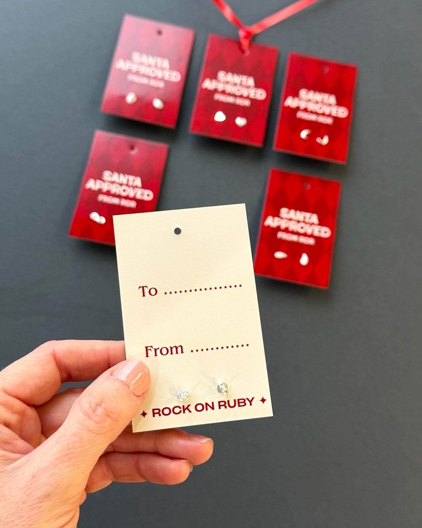 Silver Christmas Earrings