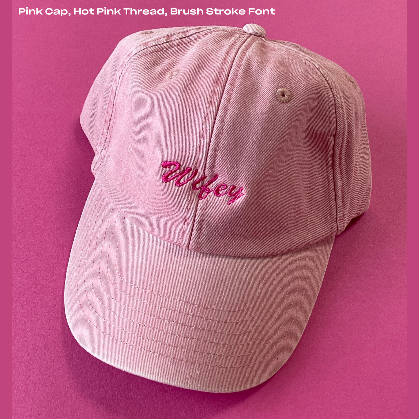 Vintage Style Denim Unisex Personalised Slogan Cap