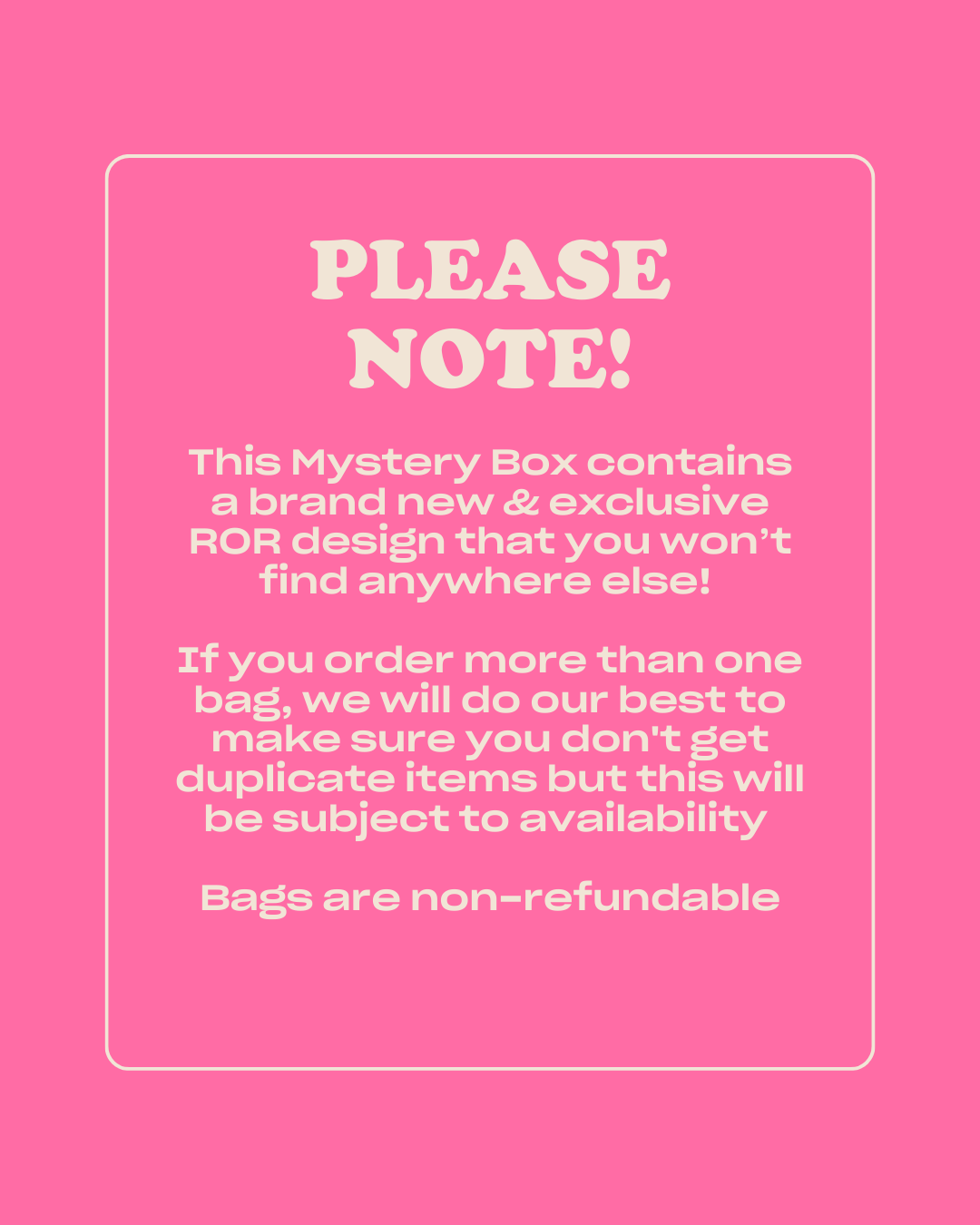 May Mystery Bag
