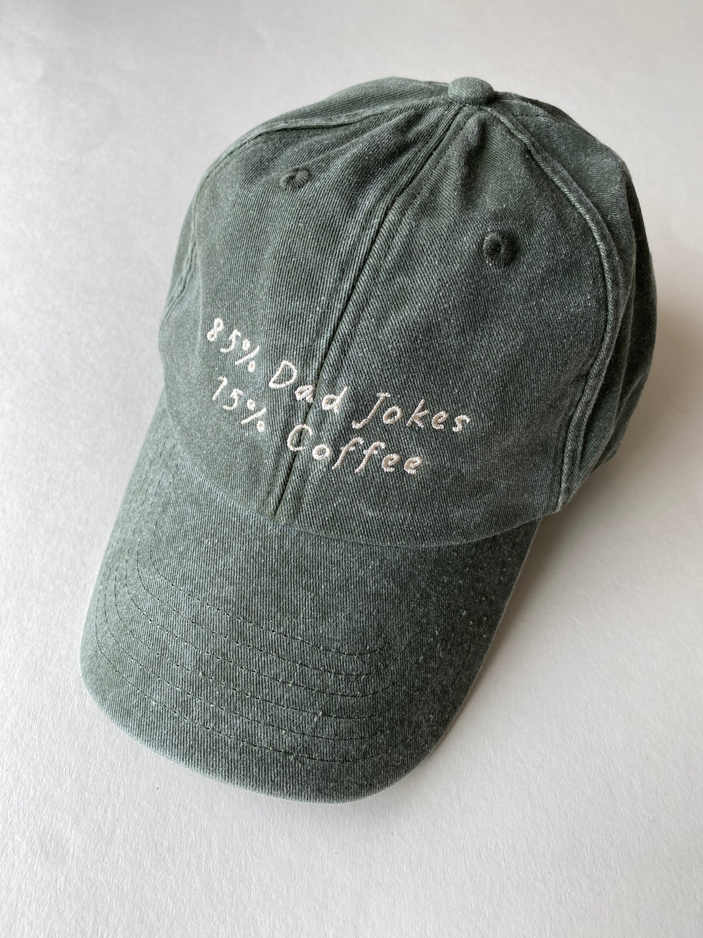 85% Dad Jokes 15% Coffee Slogan Cap