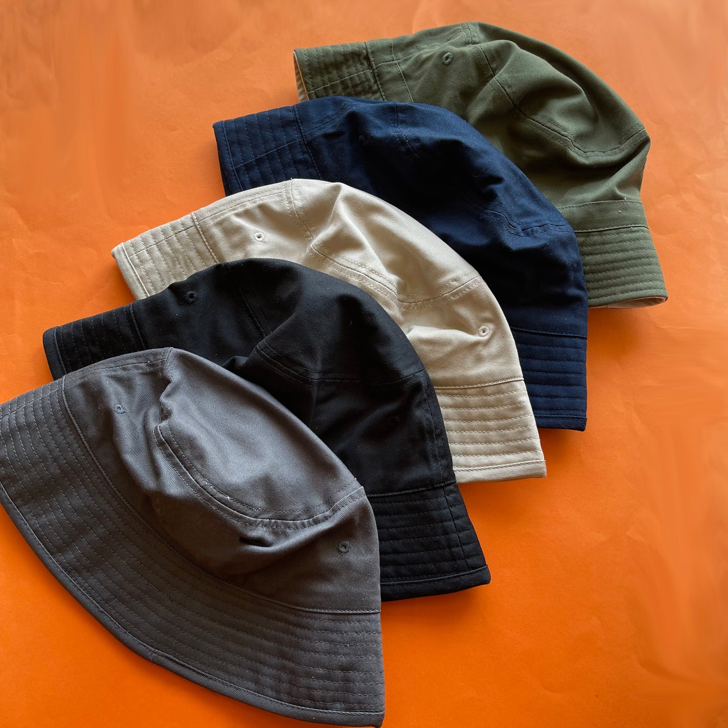 Personalised Initial Adult & Child Bucket Hat Set