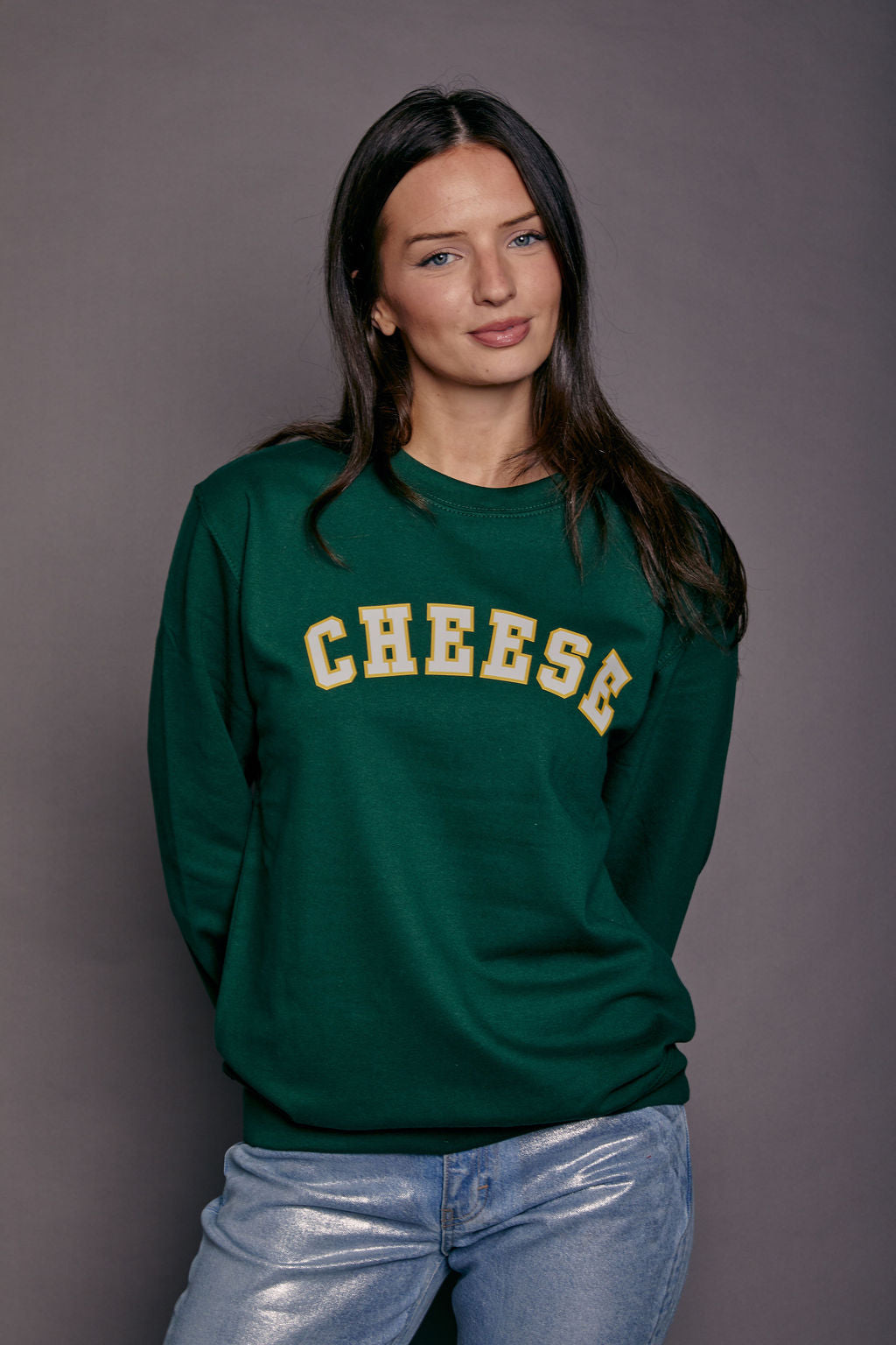 Personalised Varsity Slogan Christmas Jumper
