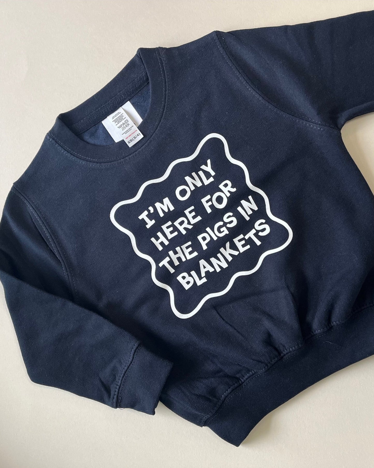 Children's Only Here For the Pigs in Blankets Christmas Sweatshirt