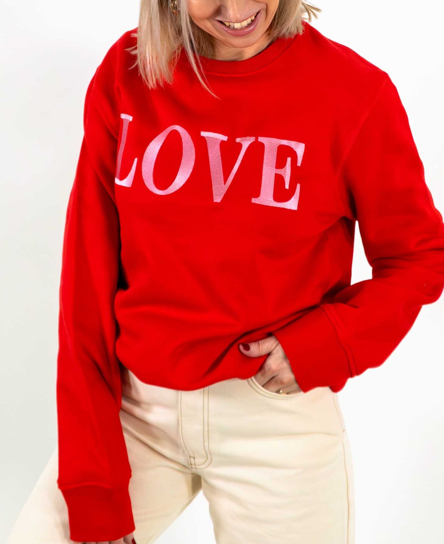 Embroidered LOVE Sweatshirt