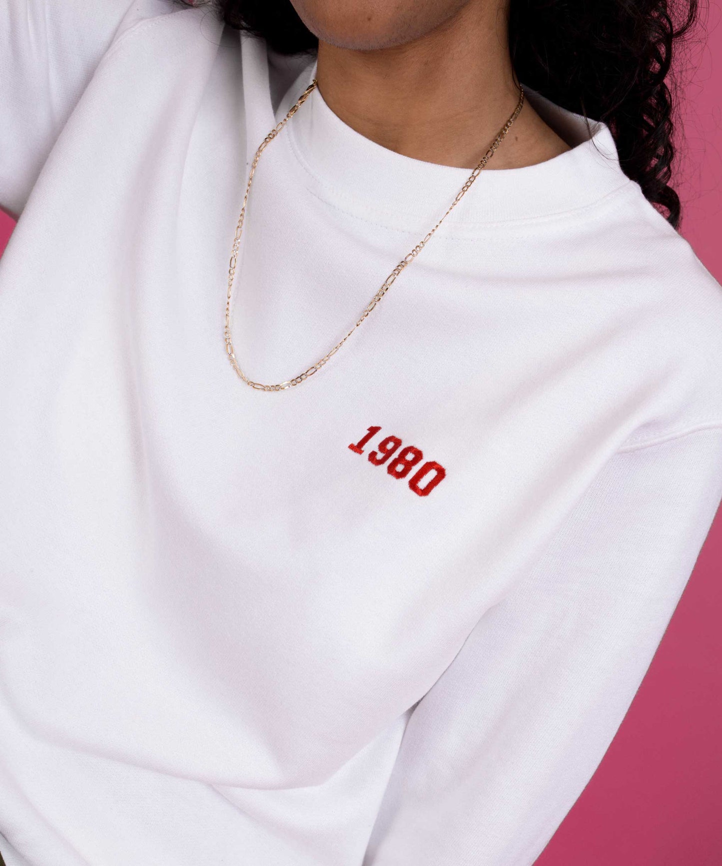 Embroidered Personalised Year Sweatshirt
