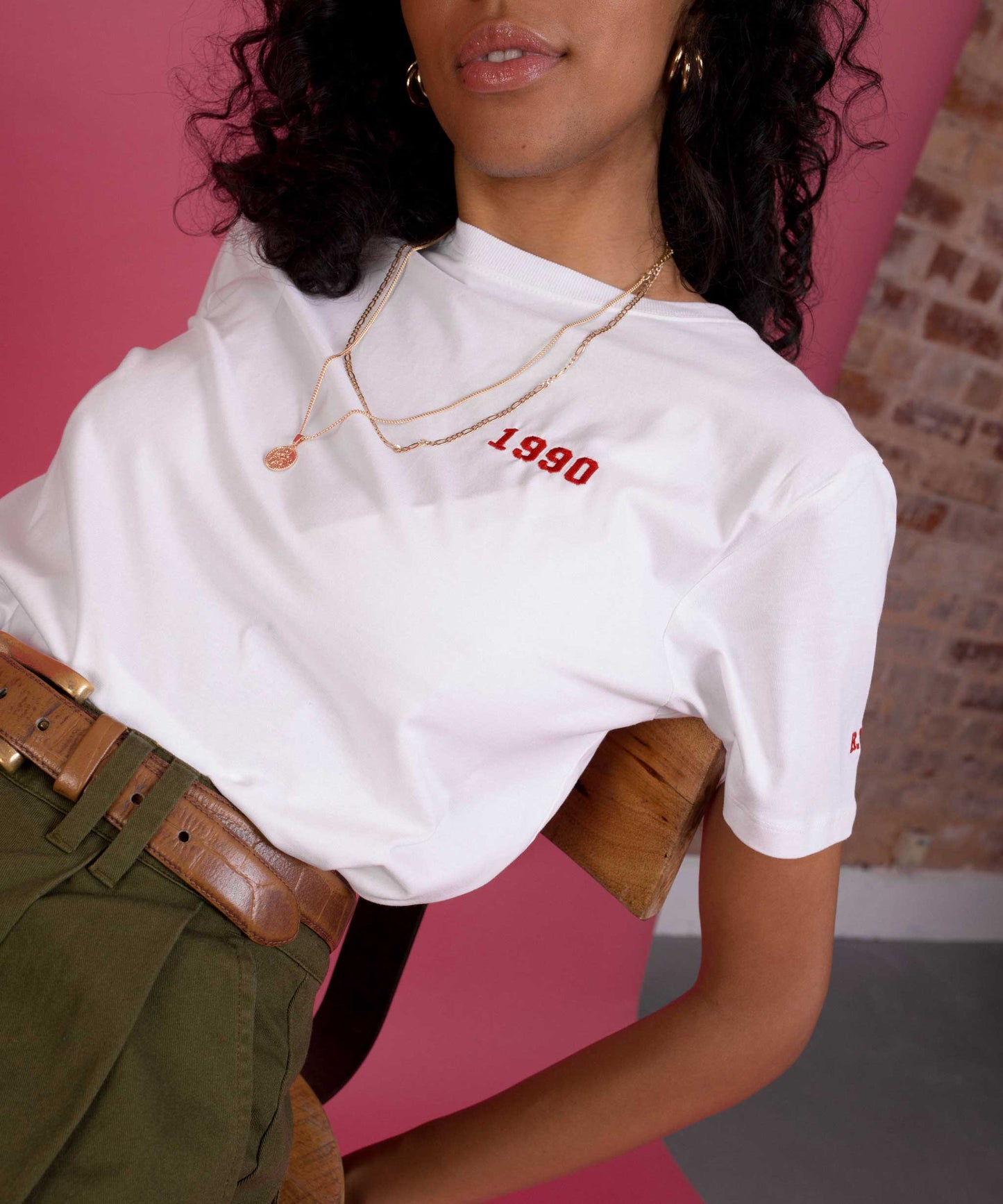 Embroidered Personalised Year T-Shirt