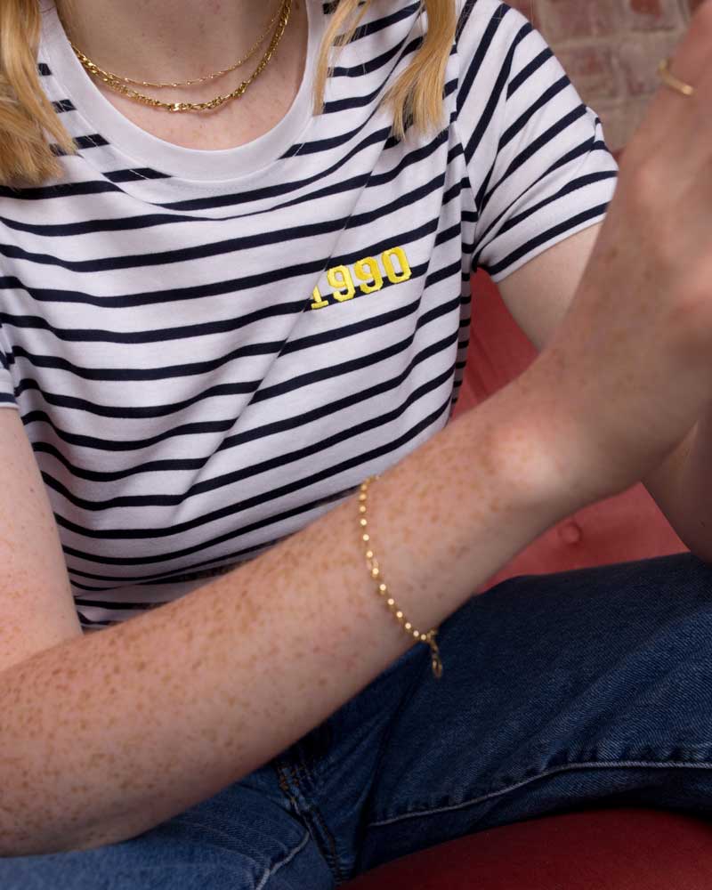Embroidered Personalised Year T-Shirt