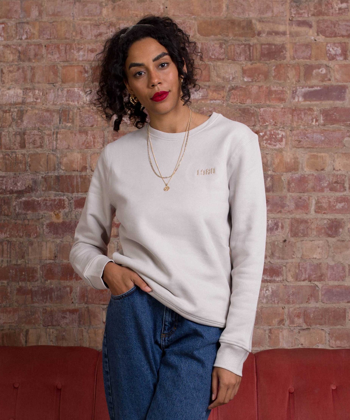 Embroidered Personalised Year Sweatshirt