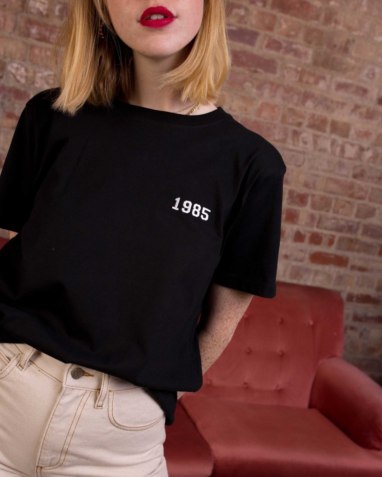 Embroidered Personalised Year T-Shirt