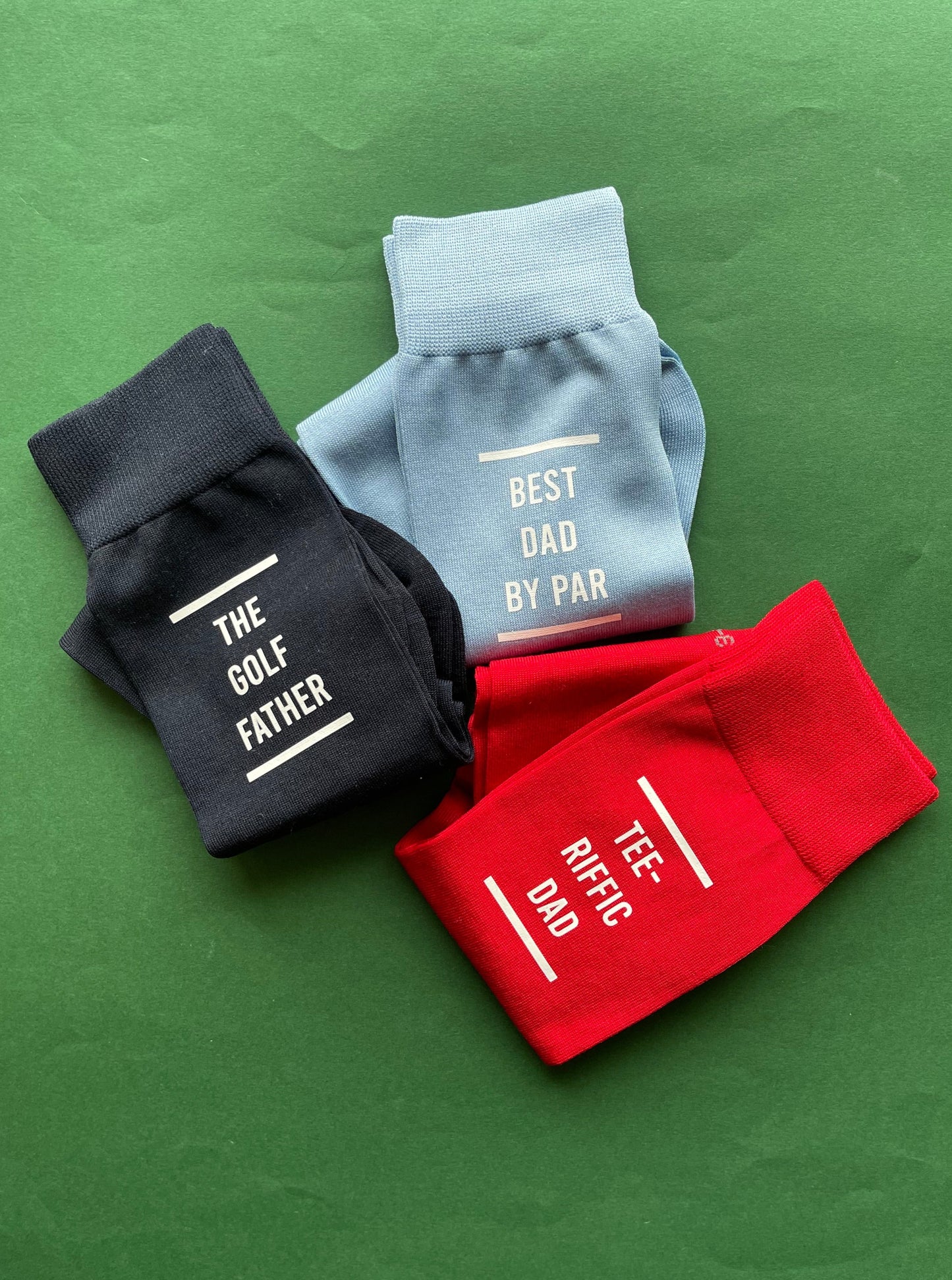 The Golf Father Slogan Socks