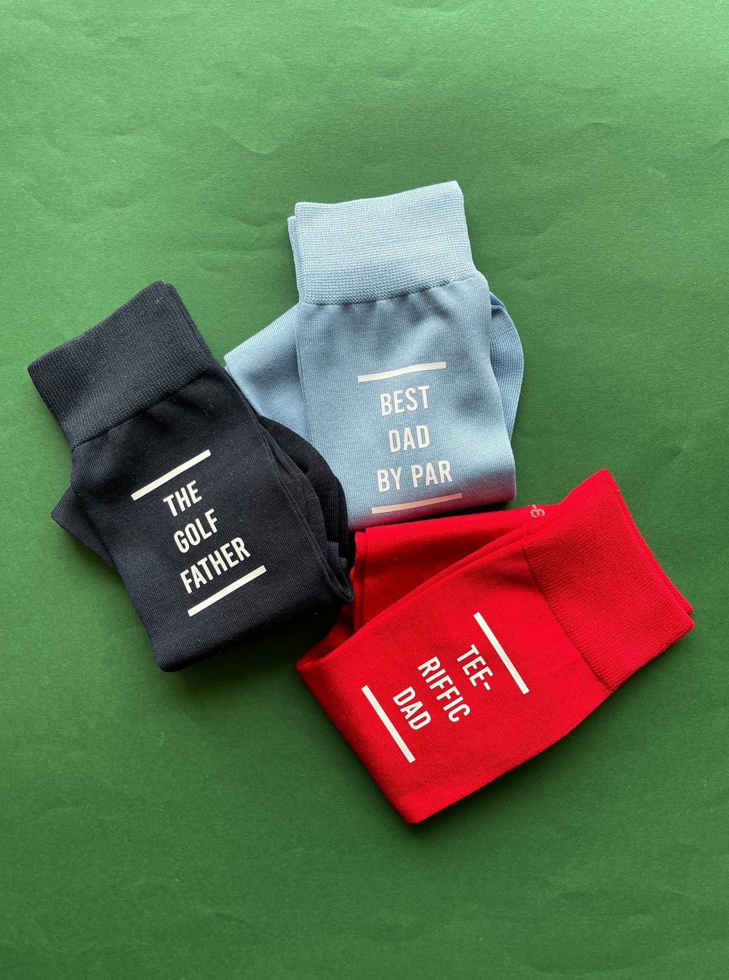 Personalised Tee-riffic Golf Slogan Socks
