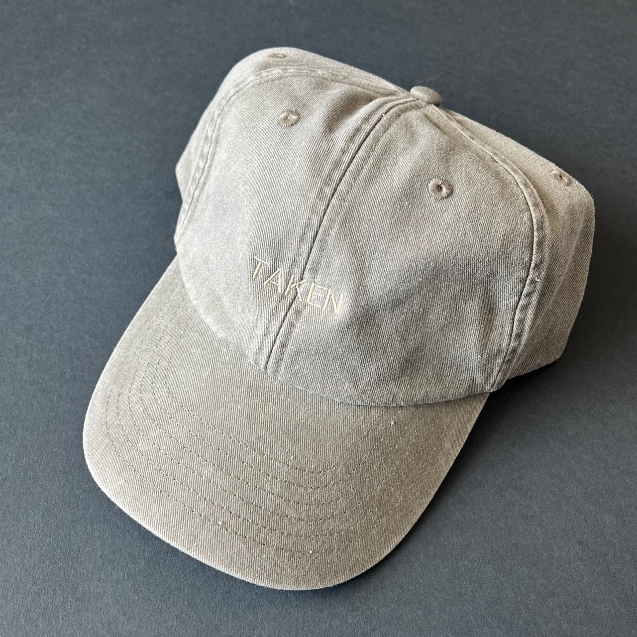 Vintage Style Denim Unisex Personalised Slogan Cap