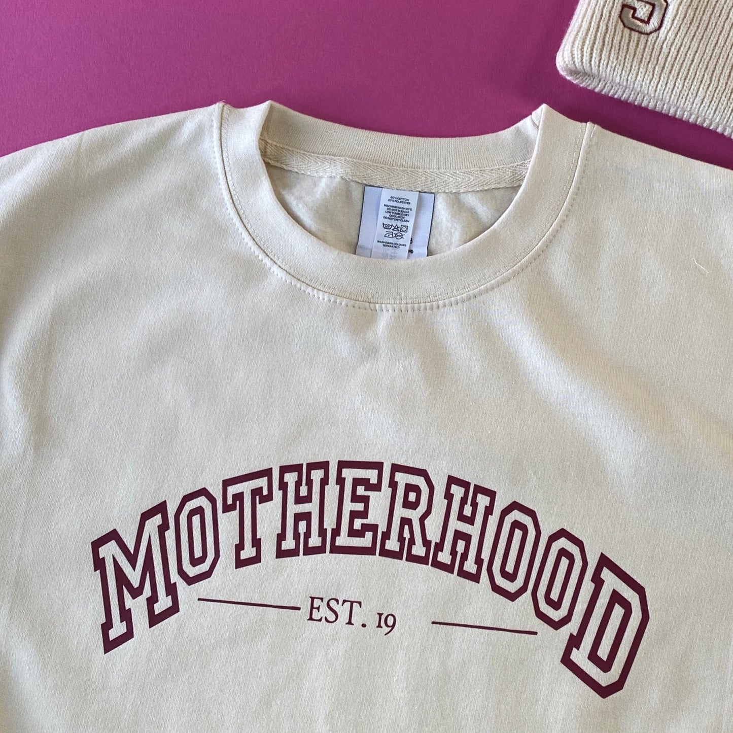 Personalised Motherhood Est Year Sweatshirt