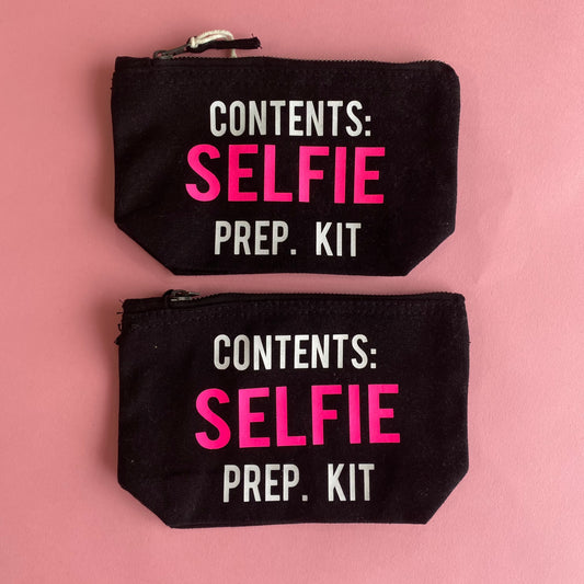 Selfie Prep Kit - Black Small Pouch Bag - SALE