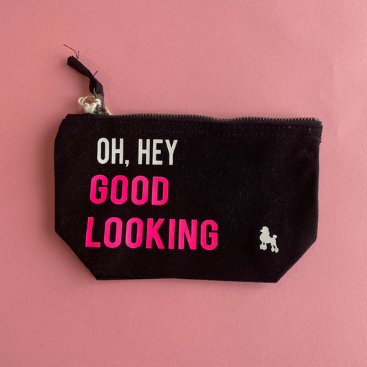 Oh Hey Good Looking - Black Small Pouch Bag - SALE