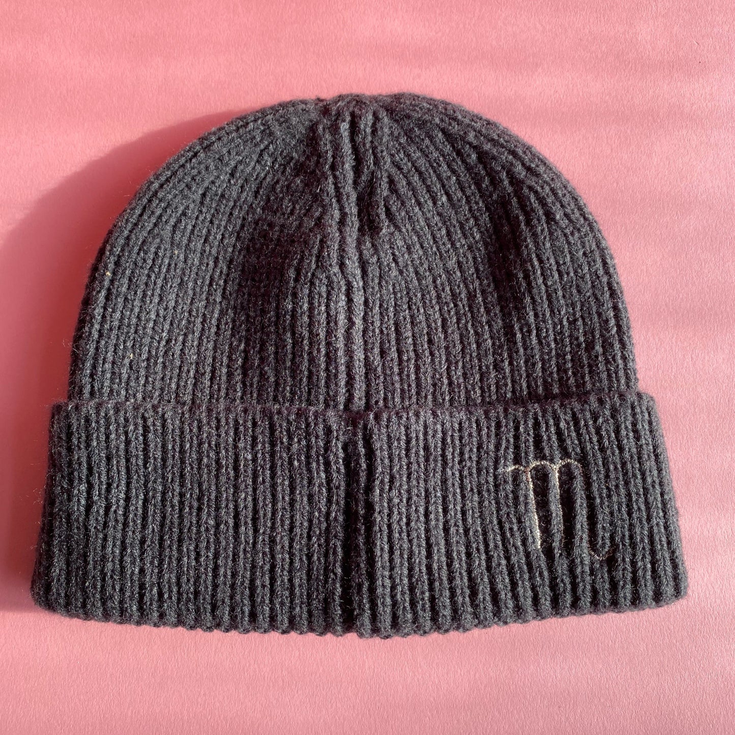 Scorpio Horoscope Beanie Hat - Charcoal Grey SALE