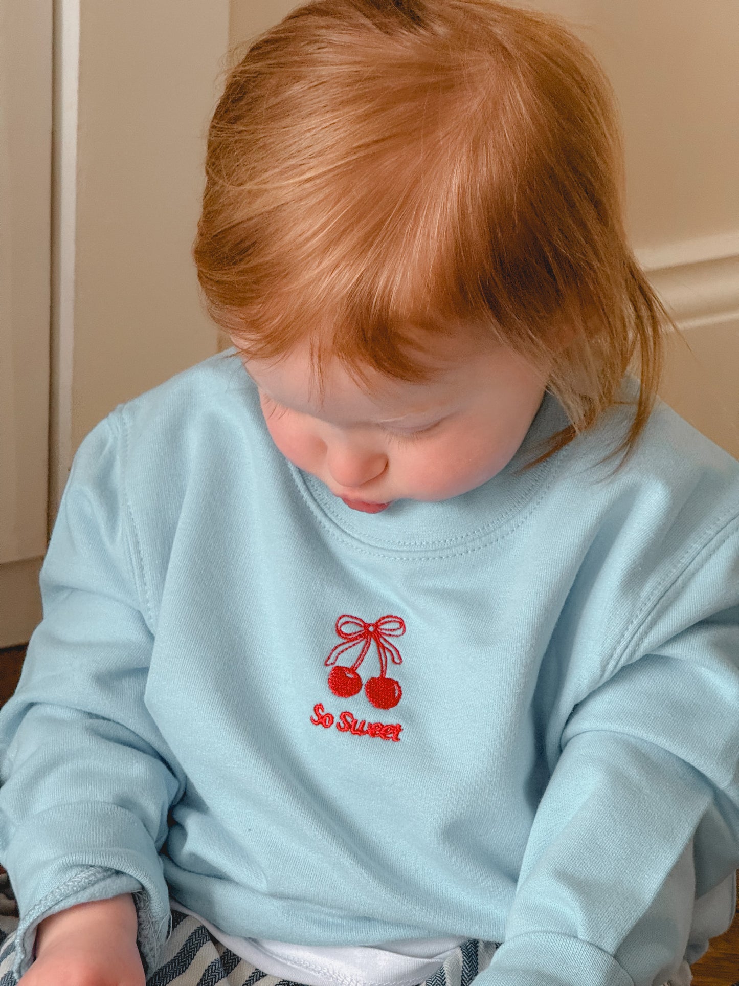 Embroidered So Sweet Children's Sweatshirt