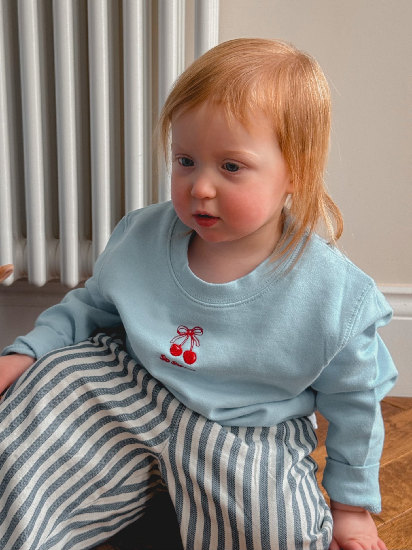 Embroidered So Sweet Children's Sweatshirt