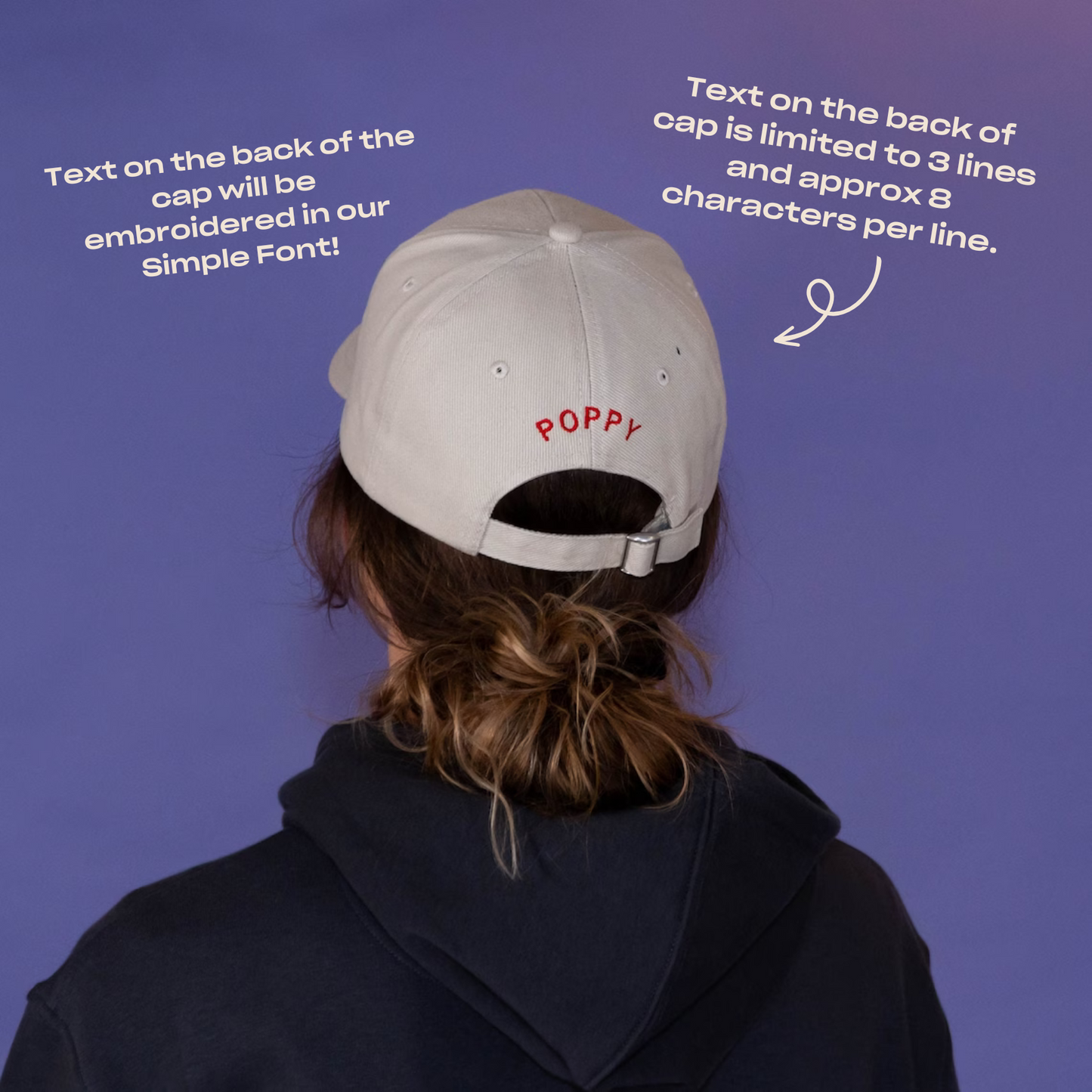 Personalised Ask Me About Slogan Cap
