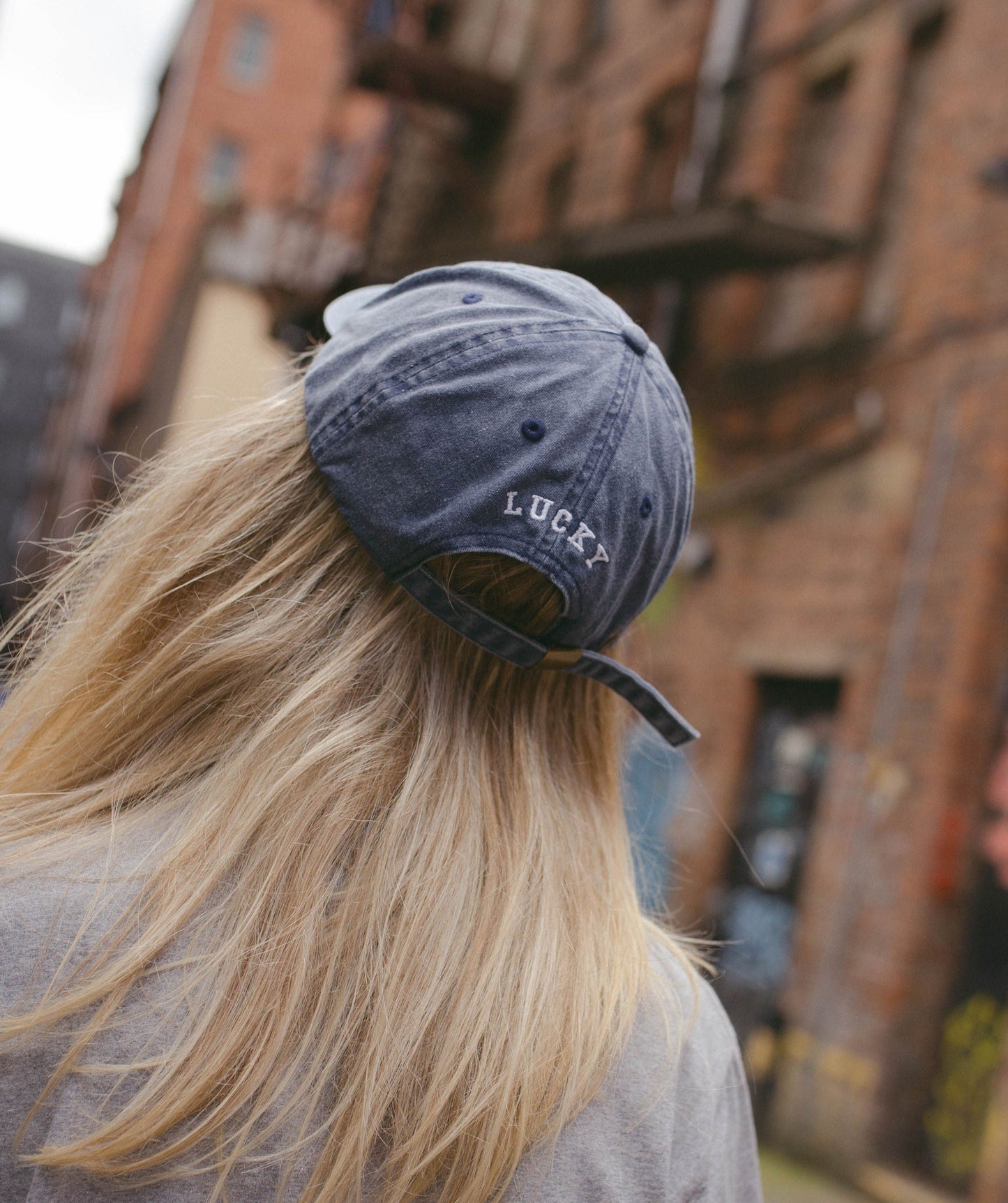 Vintage Style Denim Unisex Personalised Slogan Cap