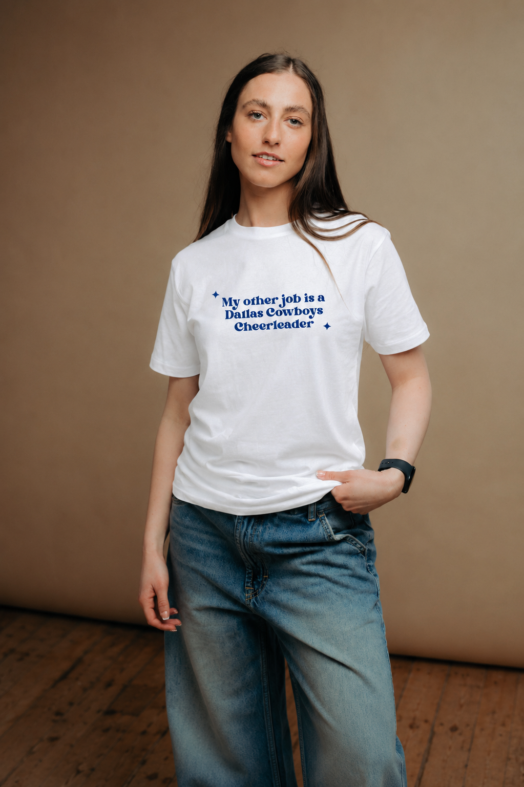 My Other Job Is A Dallas Cowboys Cheerleader Slogan T-Shirt