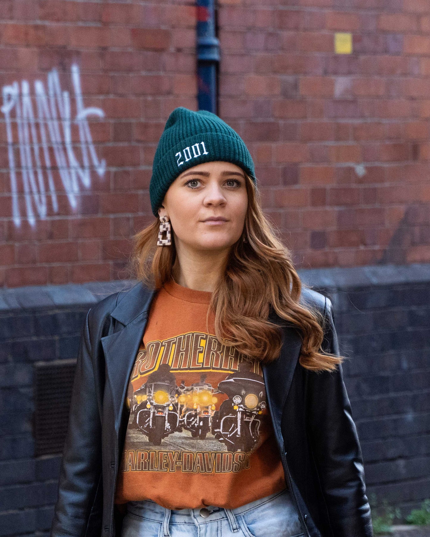 Personalised Embroidered Old English Year Beanie