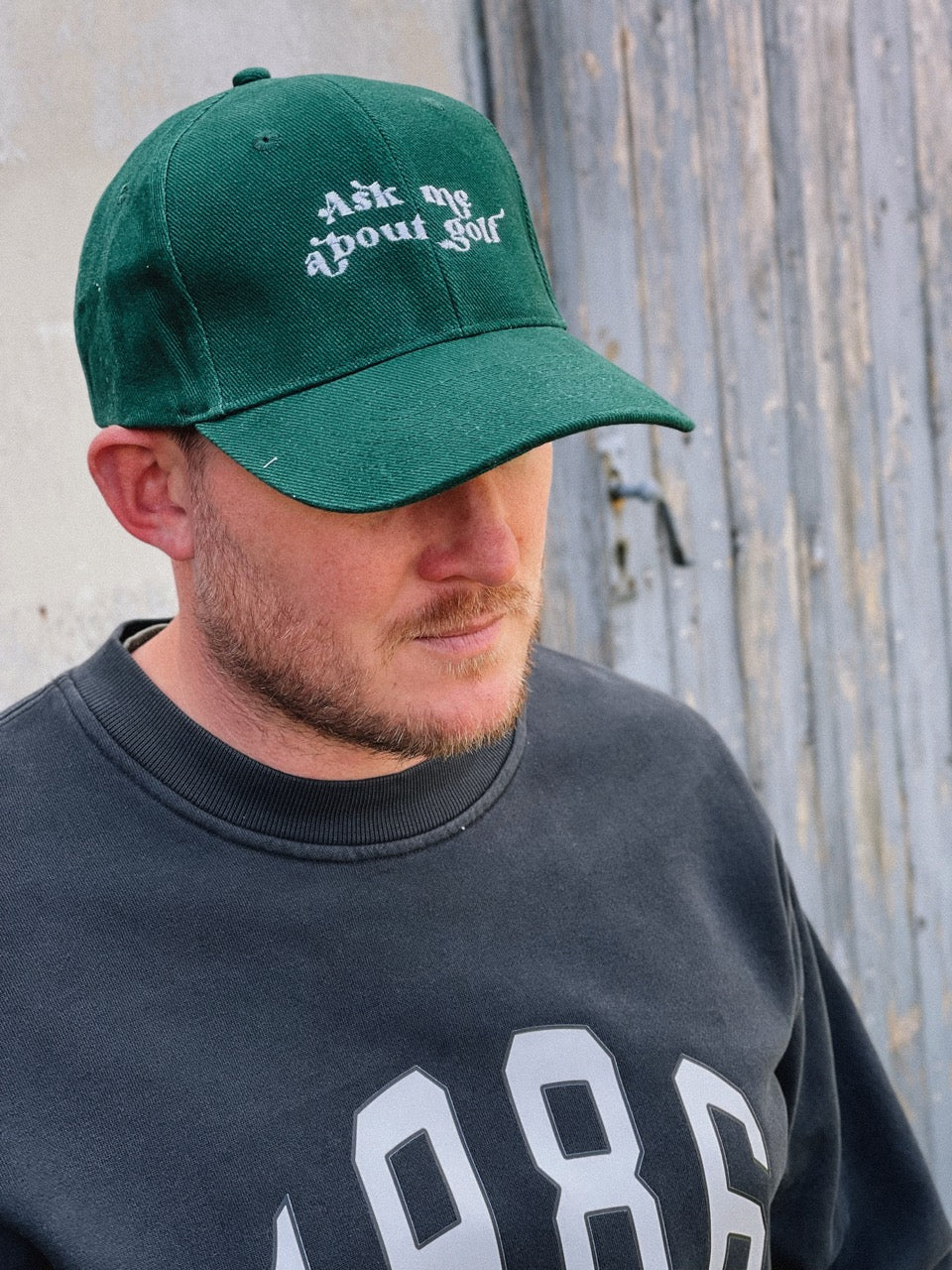 Personalised Ask Me About Slogan Cap