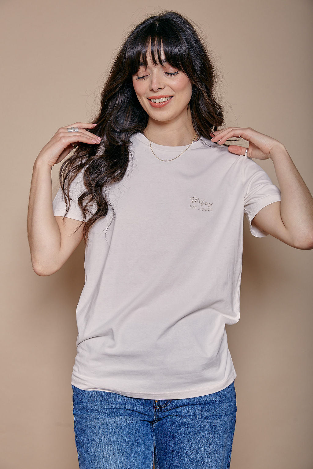 Wifey and Hubby Est Year Embroidered Personalised Matching T shirt Set