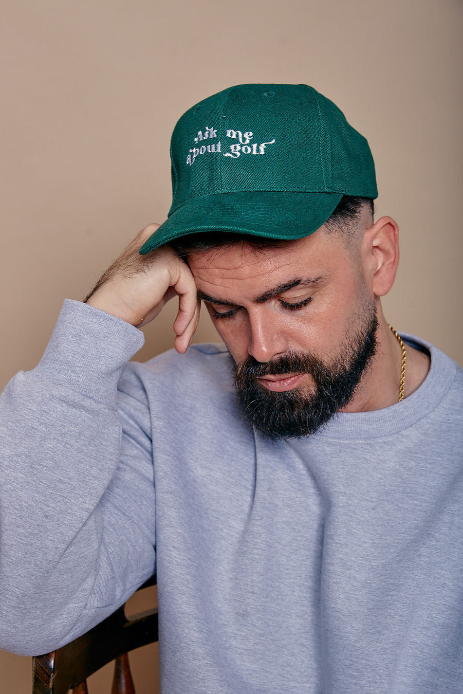 Personalised Ask Me About Slogan Cap