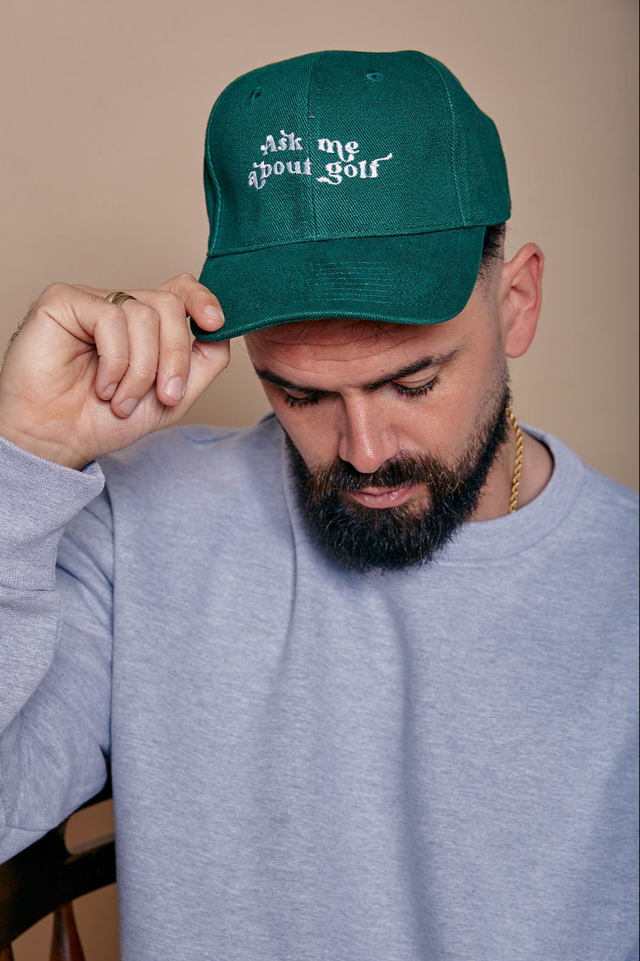Personalised Ask Me About Slogan Cap