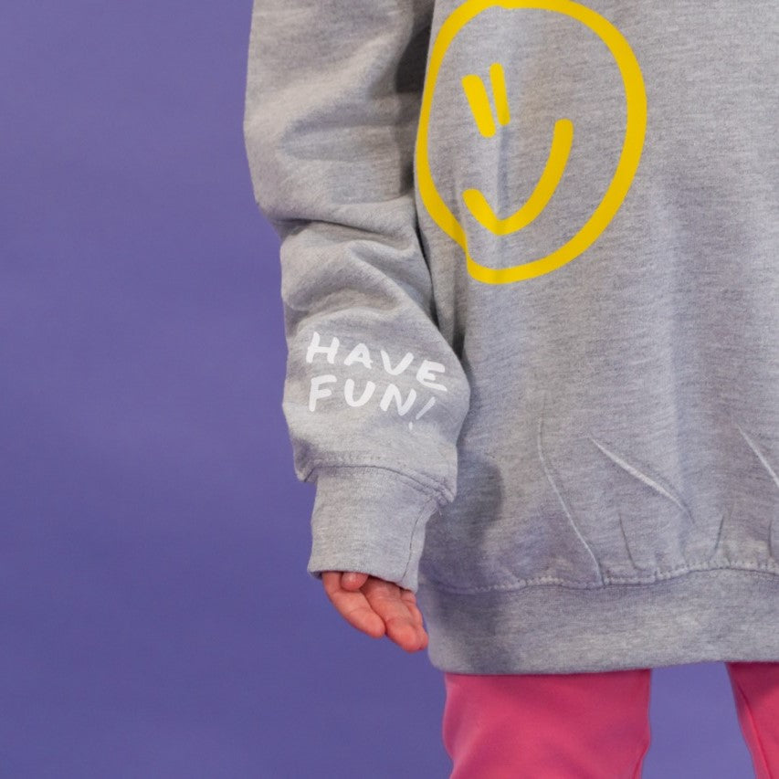 Children's Personalised Scribble Smiley Sweatshirt