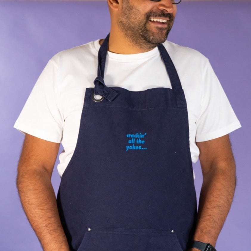 Personalised Embroidered Slogan Apron