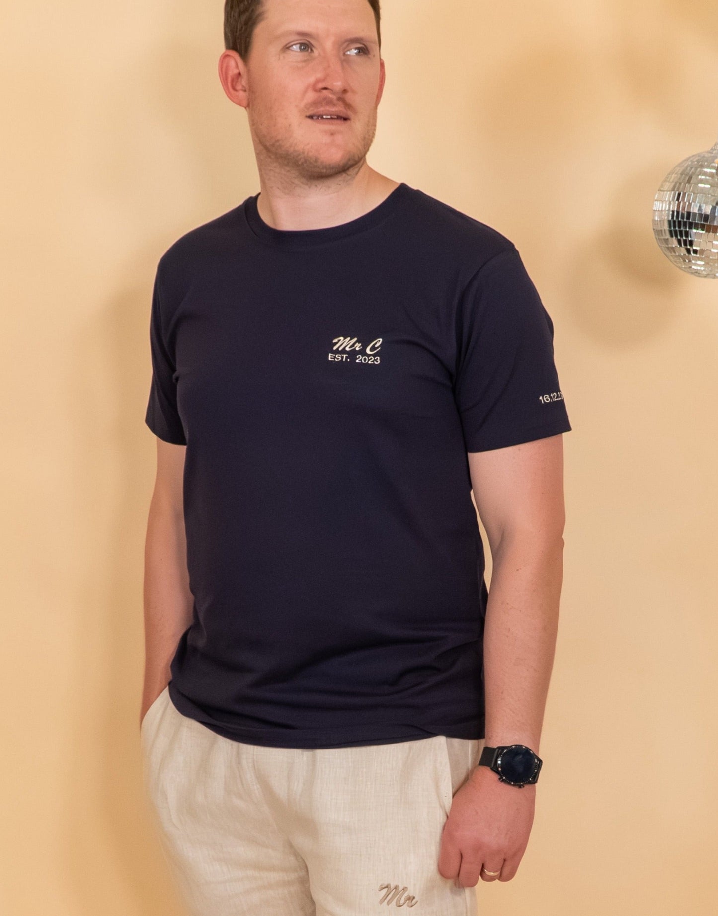 Mr Embroidered Wedding T shirt from Rock On Ruby