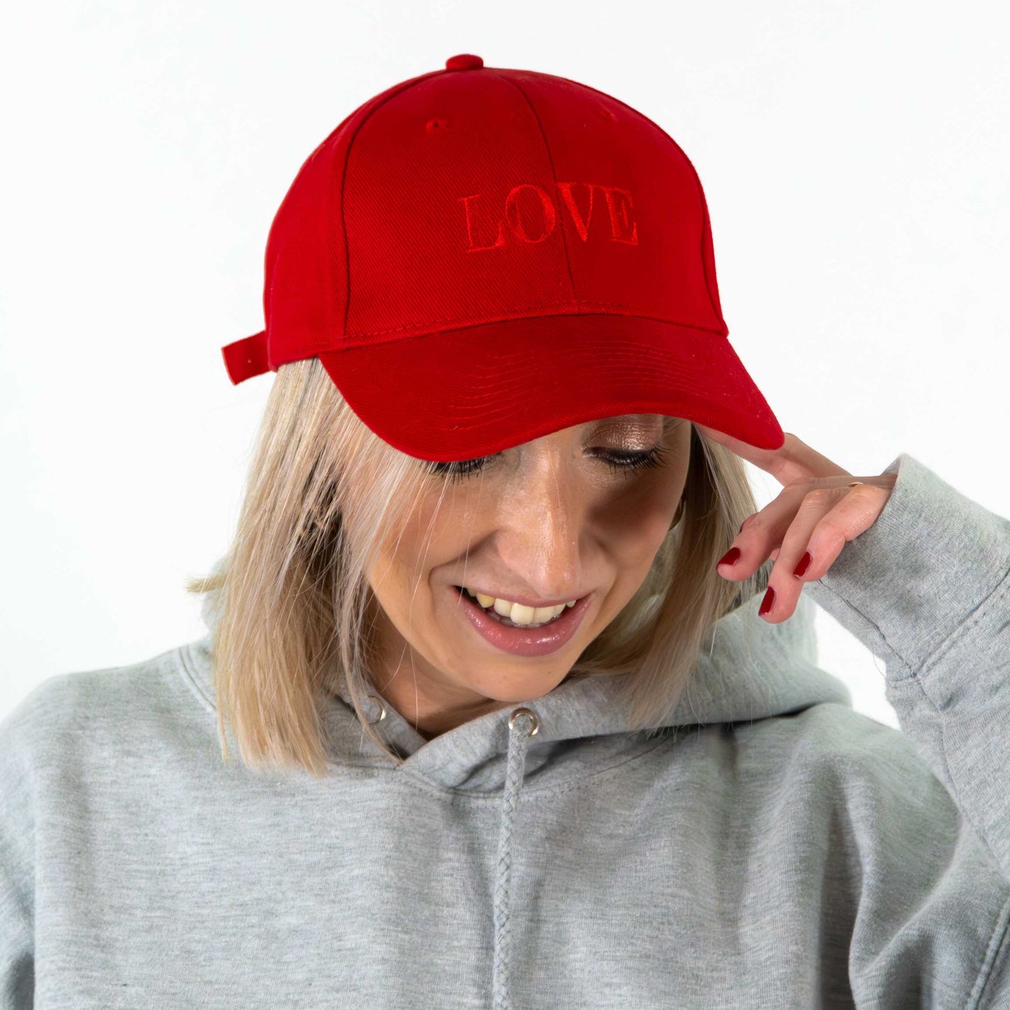 Embroidered LOVE Slogan Cap