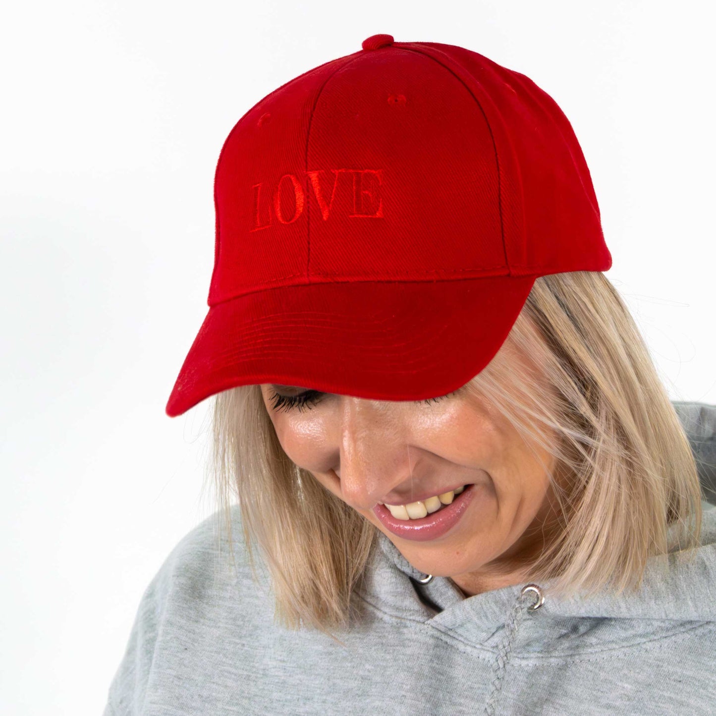 Embroidered LOVE Slogan Cap