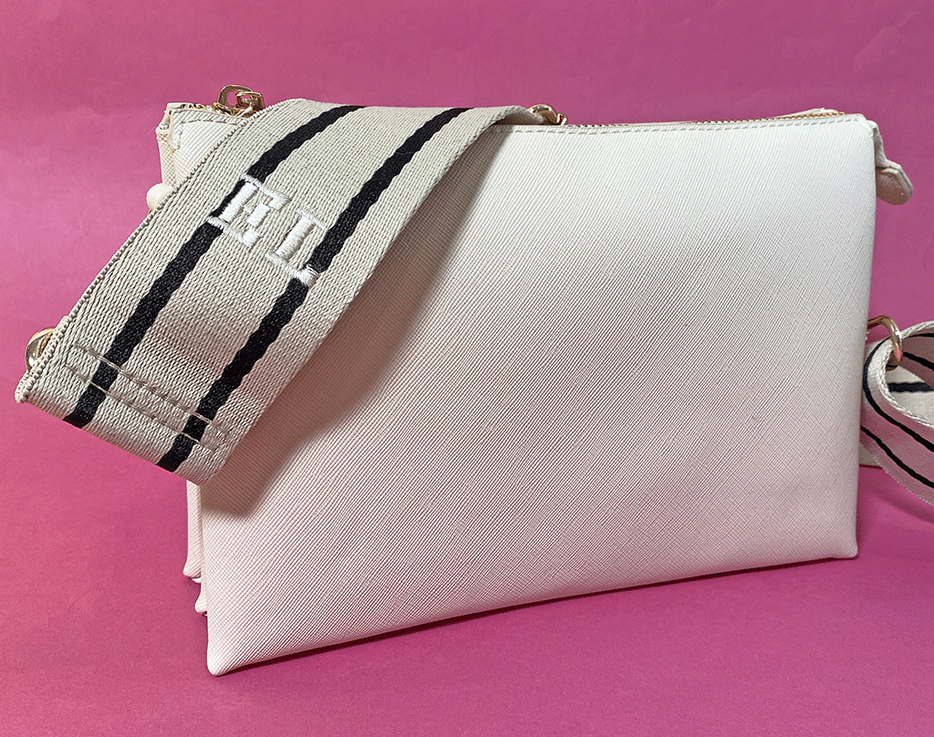 Soft Crossbody bag with Personalised strap
