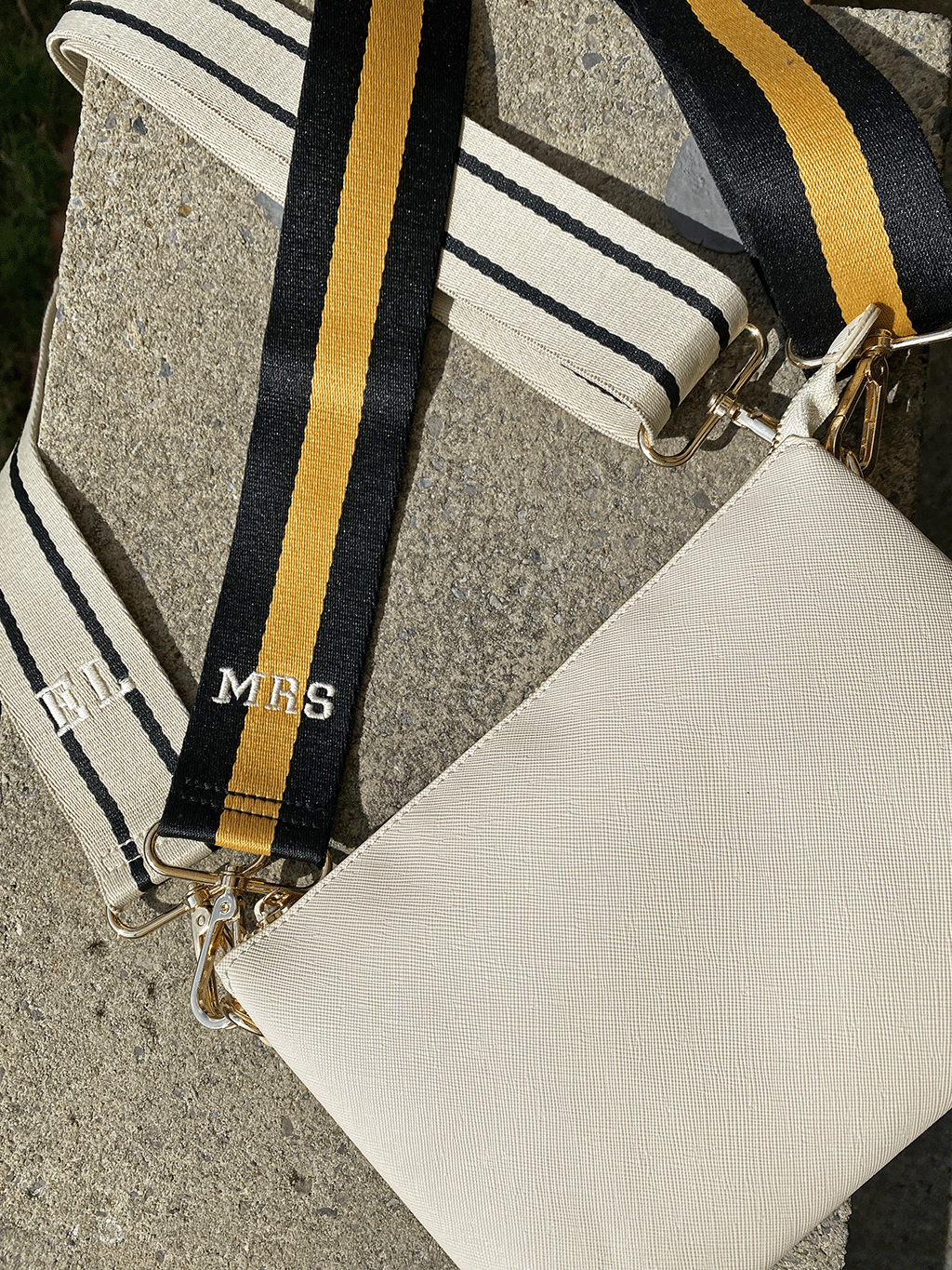 Soft Crossbody bag with Personalised strap