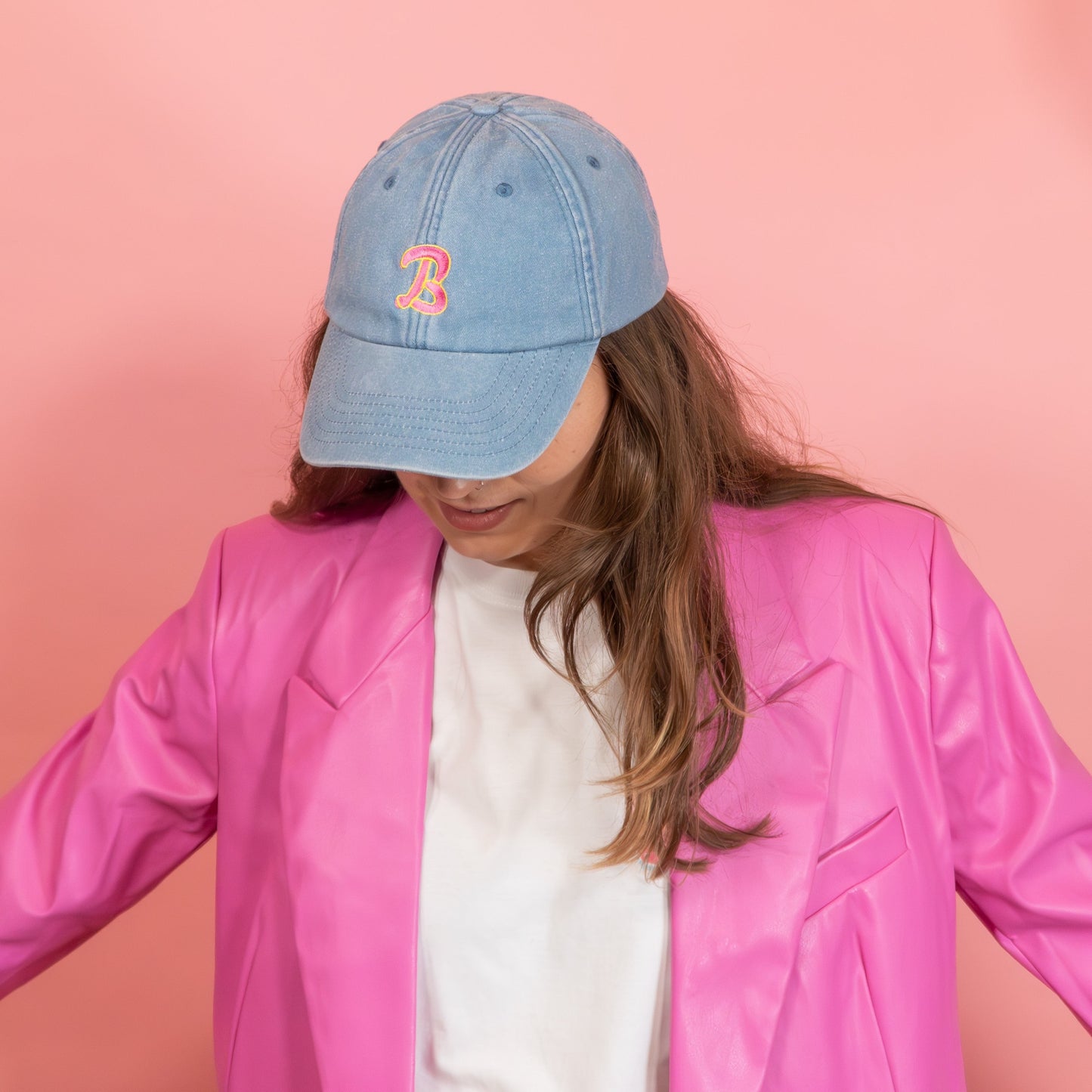 Personalised Dolly Initial Denim Cap