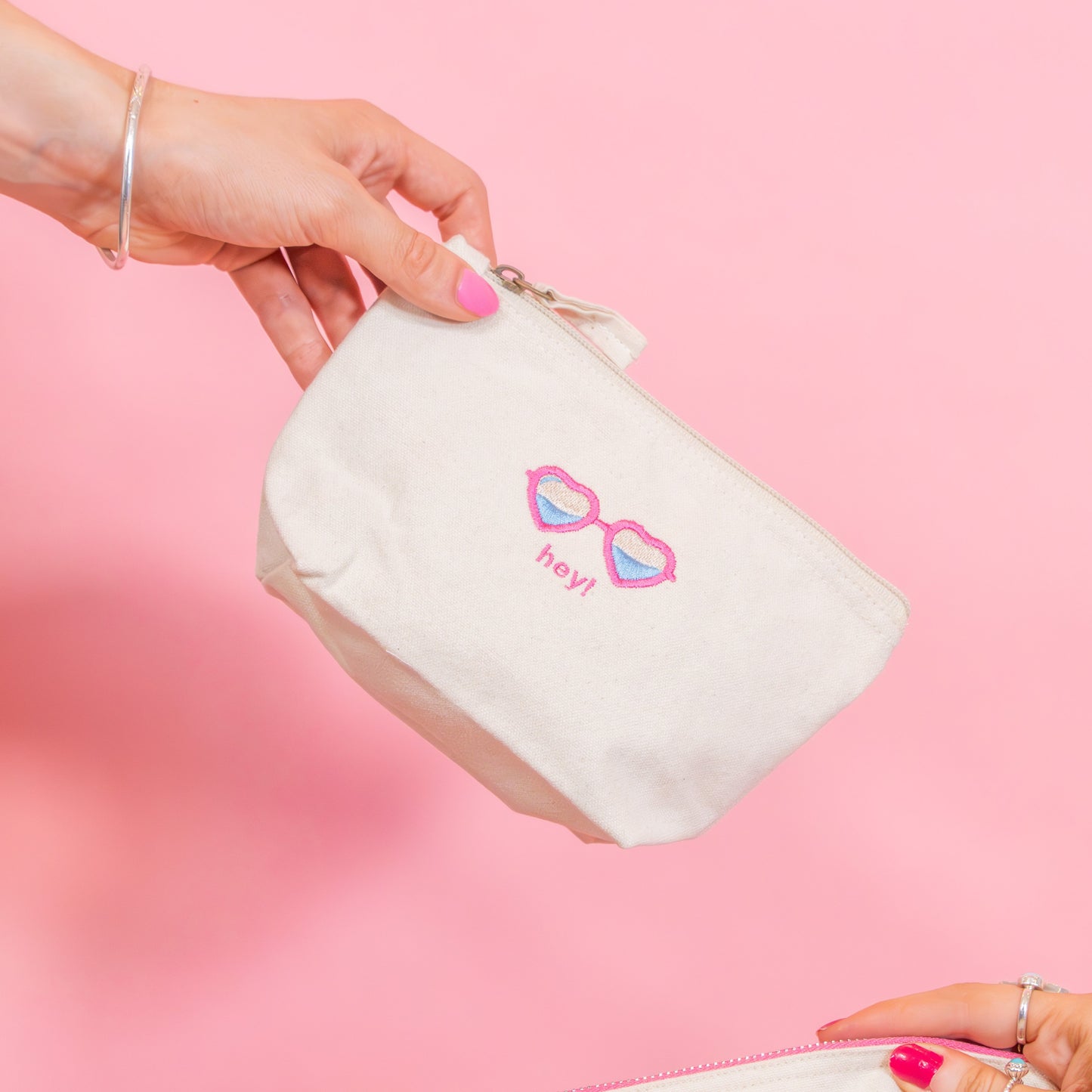 Personalised Slogan & Sunglasses Makeup Bag