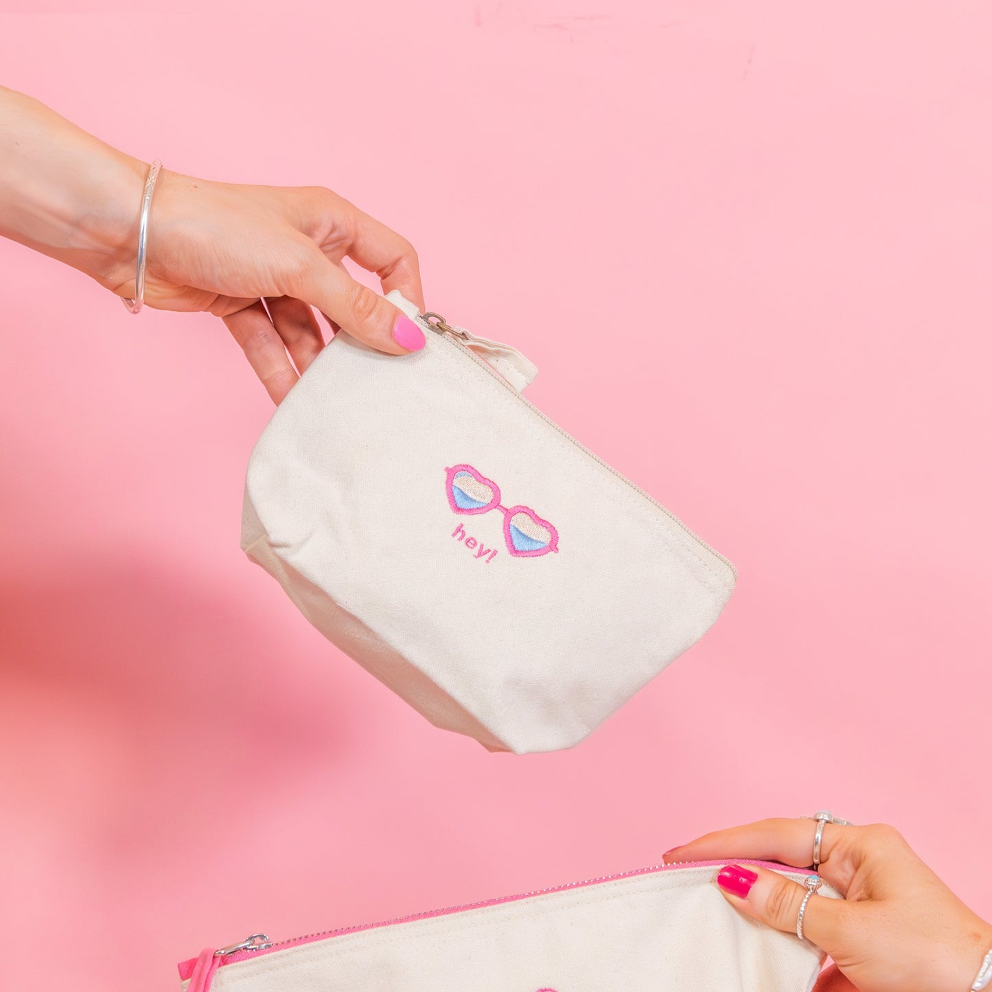 Personalised Slogan & Sunglasses Makeup Bag