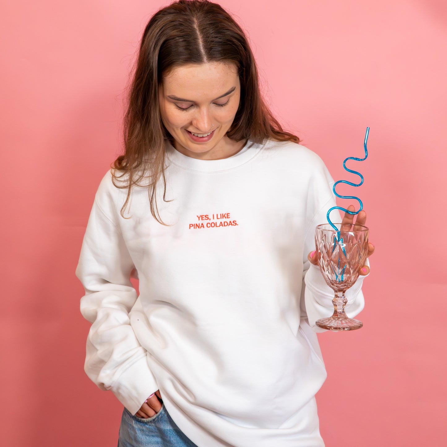 Personalised Mini Slogan Embroidered Sweatshirt