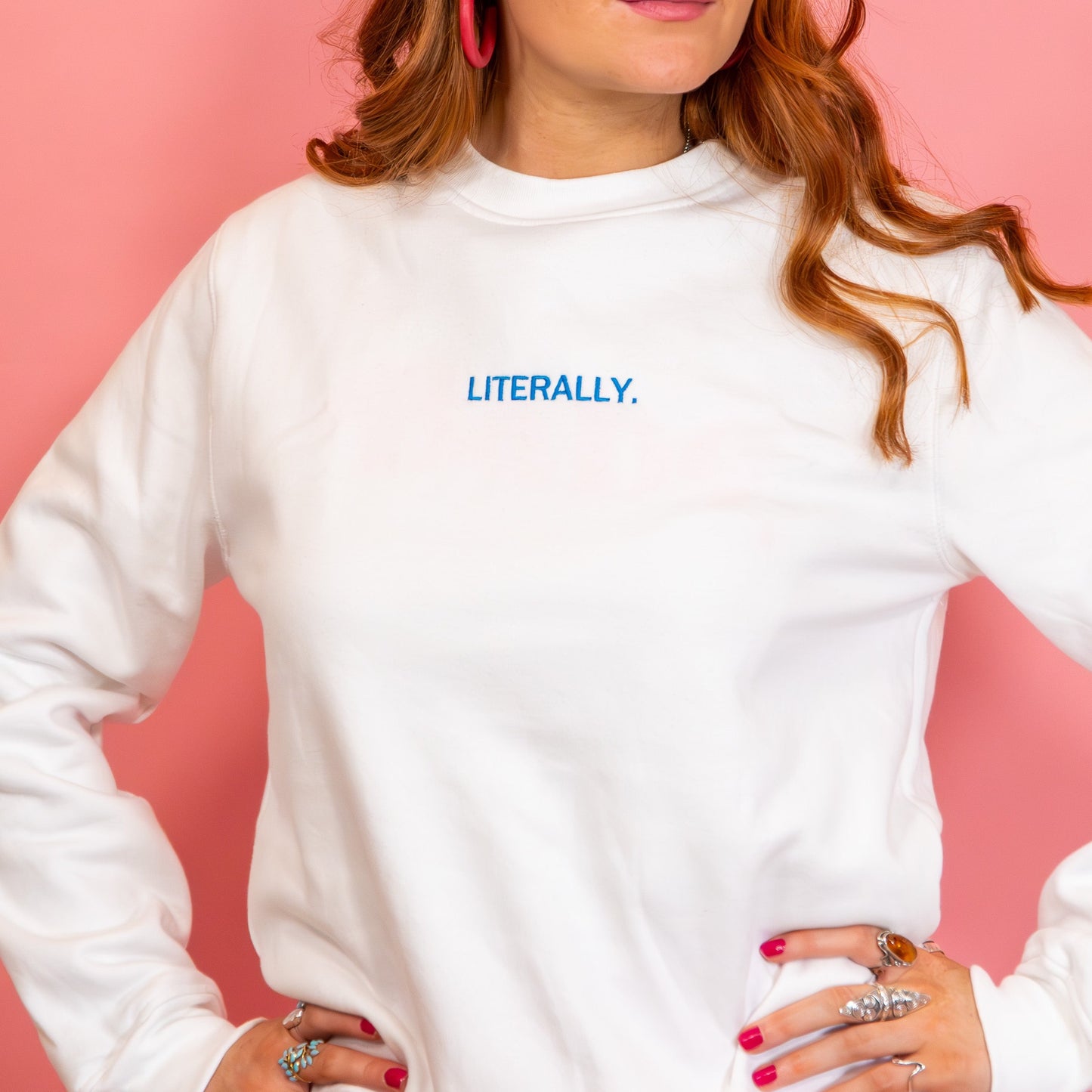 Personalised Mini Slogan Embroidered Sweatshirt