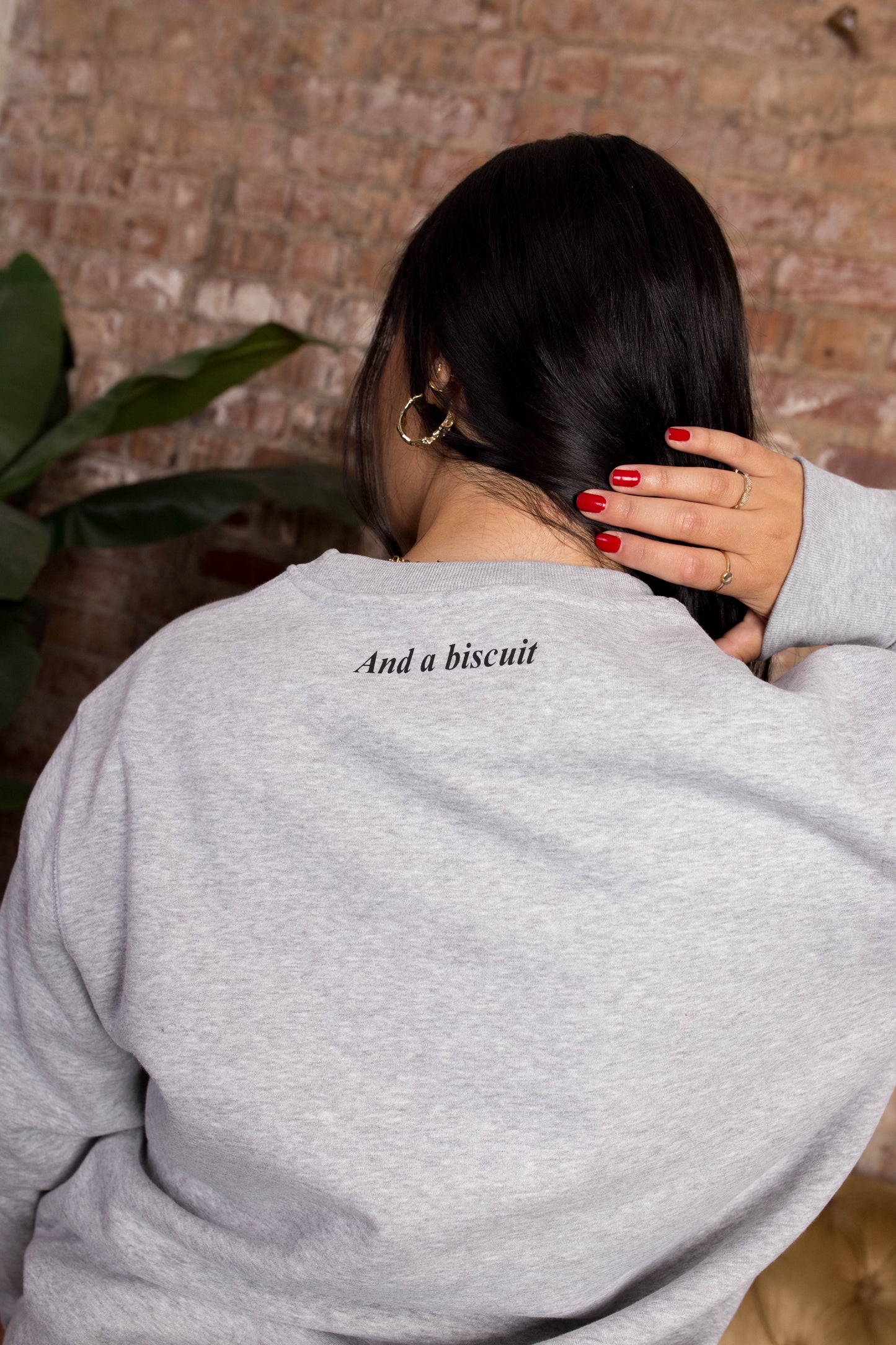 Coffee Please Slogan Sweatshirt