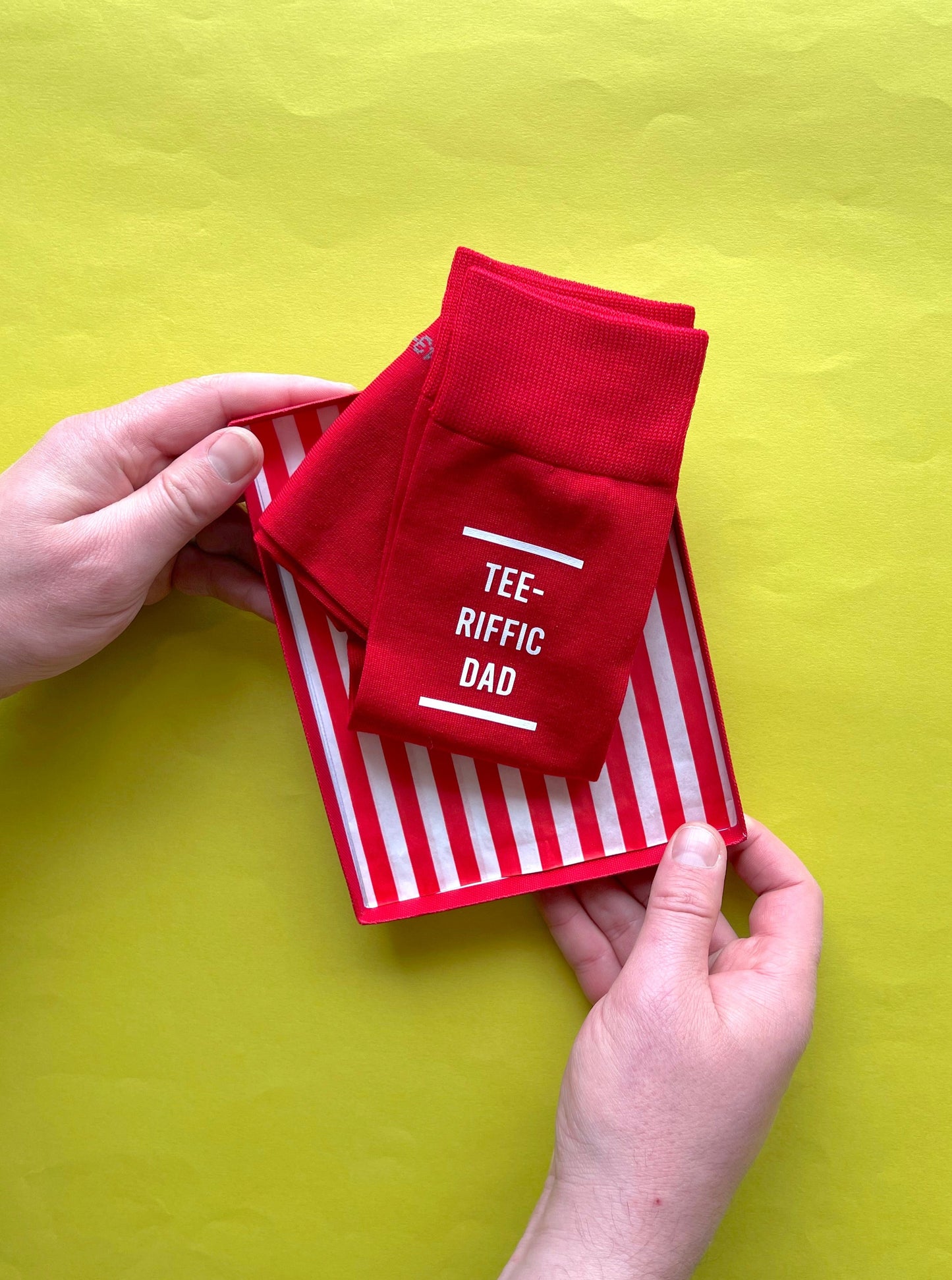 Personalised Tee-riffic Golf Slogan Socks