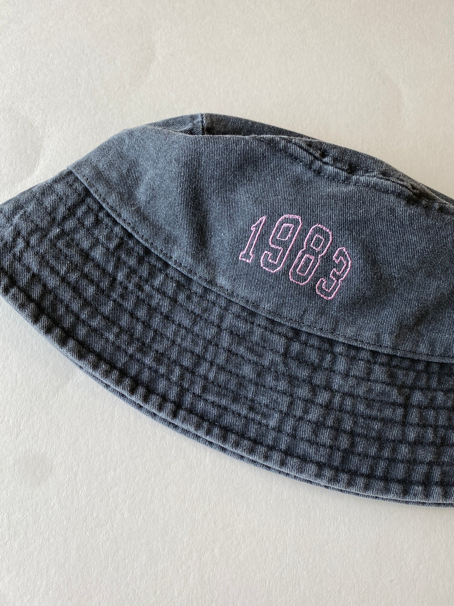 Personalised Varsity Year Vintage Bucket Hat