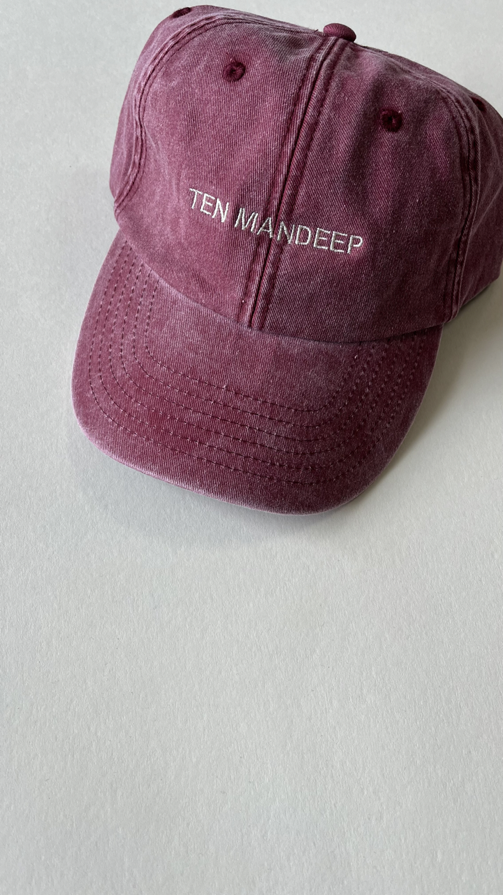 Vintage Style Denim Unisex Personalised Slogan Cap