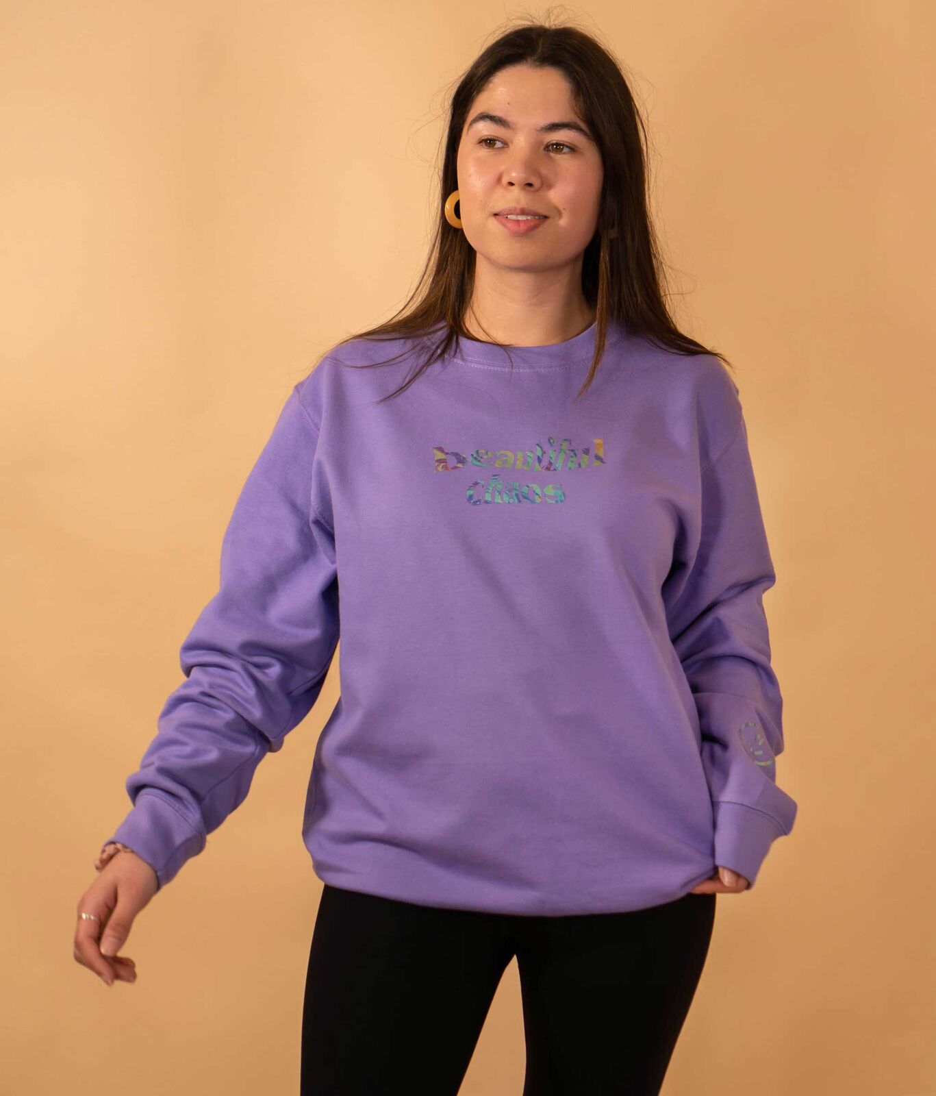 Beautiful Chaos Slogan Sweatshirt