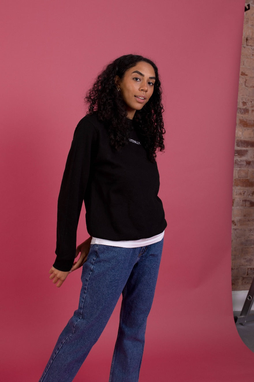 Personalised Mini Slogan Embroidered Sweatshirt