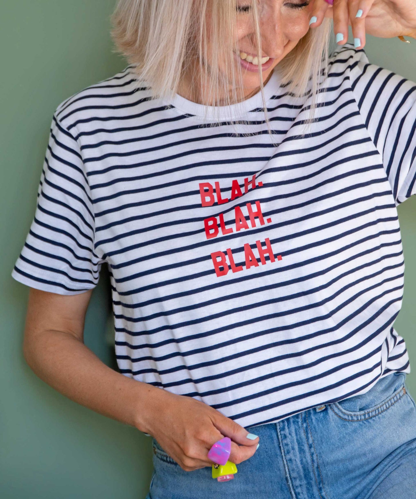 Blah Blah Blah Slogan T shirt