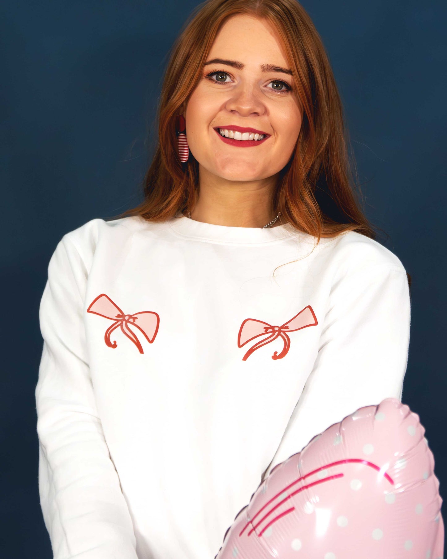 Bow Boobs Christmas Jumper